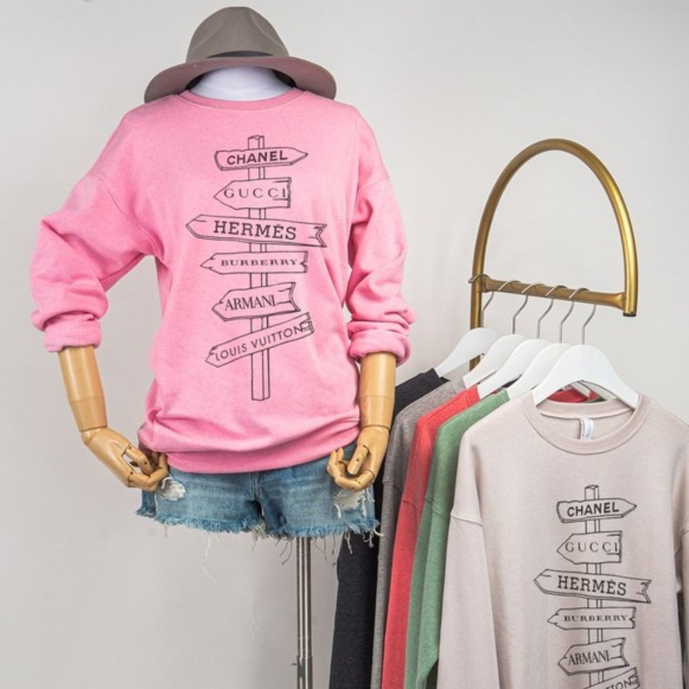 Fashion Brands Street Sign Sweatshirt (C)